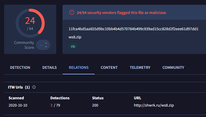 wso8 virustotal