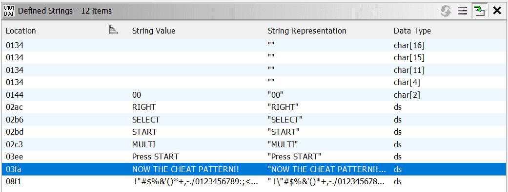 Chaînes de caractères