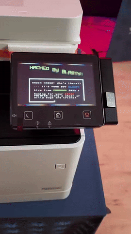 Canon i-Sensys MF743Cdw hacked